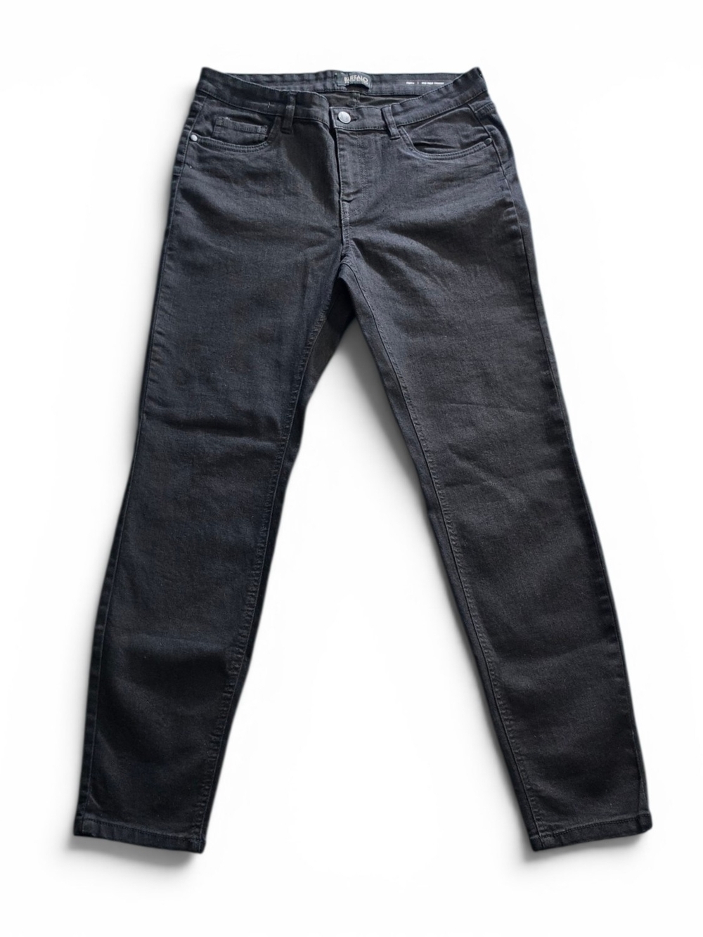 Buffalo David Bitton Faith Mid Rise Skinny Jeans Size 30 Black Stretch